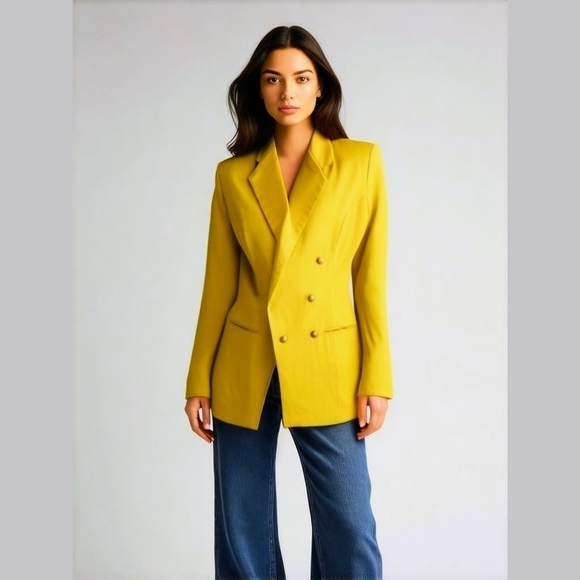 JOU JOU vintage Double-Breasted Blazer - Picture 1 of 11